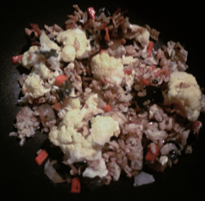 Cauliflower Kimchi Fried Rice