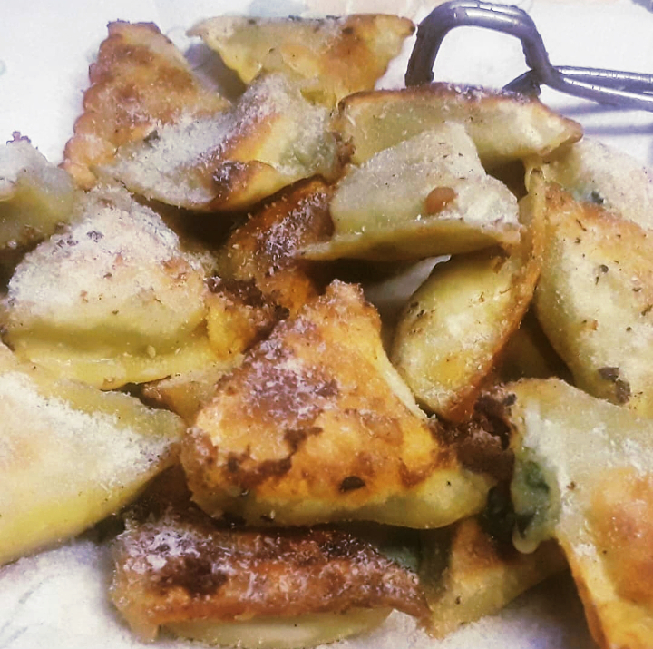 Fried Spinach Ravioli